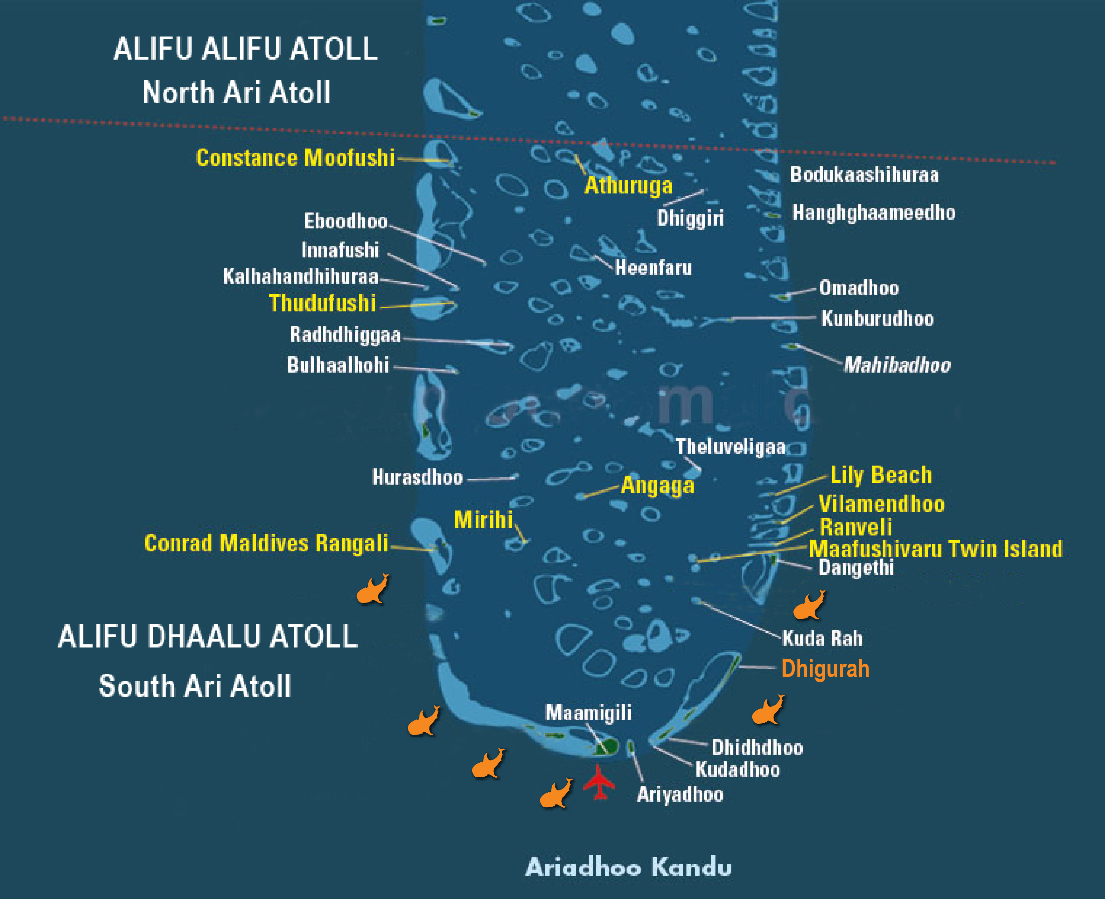 Дигура остров Мальдивы карта